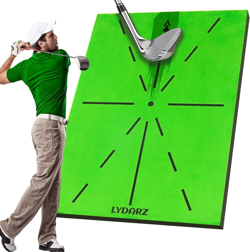 LYDARZ Portable Golf Swing Turf Mat – Lightweight Golf Practice Mat with Instant Feedback, Indoor and Outdoor Training Aid, Ideal Gift for Golfers - Image 1